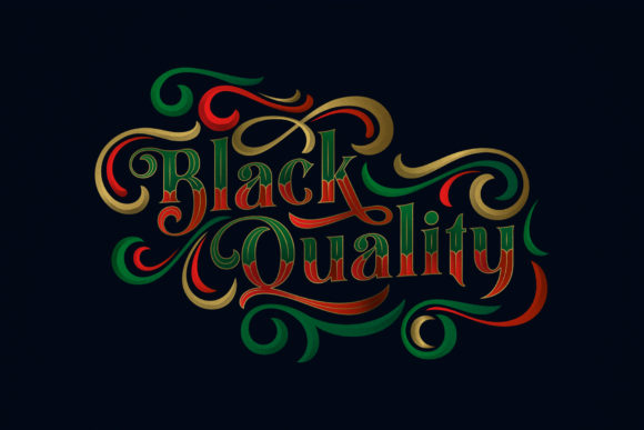 Black Quality Font for Creative Projects