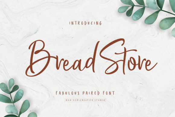 Bread Store: A Fun Script Font for Marketers