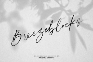Breezeblocks: A Script Font for Elegant Design