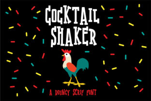 Cocktail Shaker: A Whimsical Serif for Creative Projects