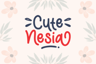 Cute Nesia: A Handwritten Font for Creative Projects