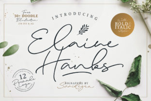 Elaine Hanks Font: Handwritten Elegance for Crafters