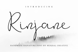 Rinjane: A Bold Handwritten Font for Editorial Design