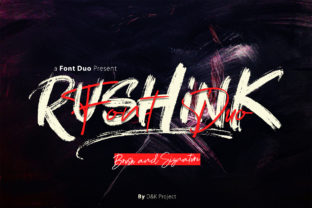 Rushink Duo: Bold Brush Font for Impactful Design