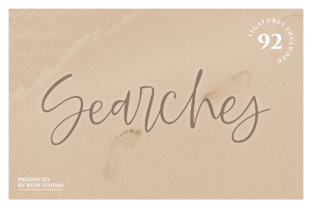 Searches: A Bold Script Font for Creative Projects